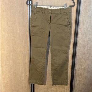 LOFT Green Chinos Versatile Cotton Blend